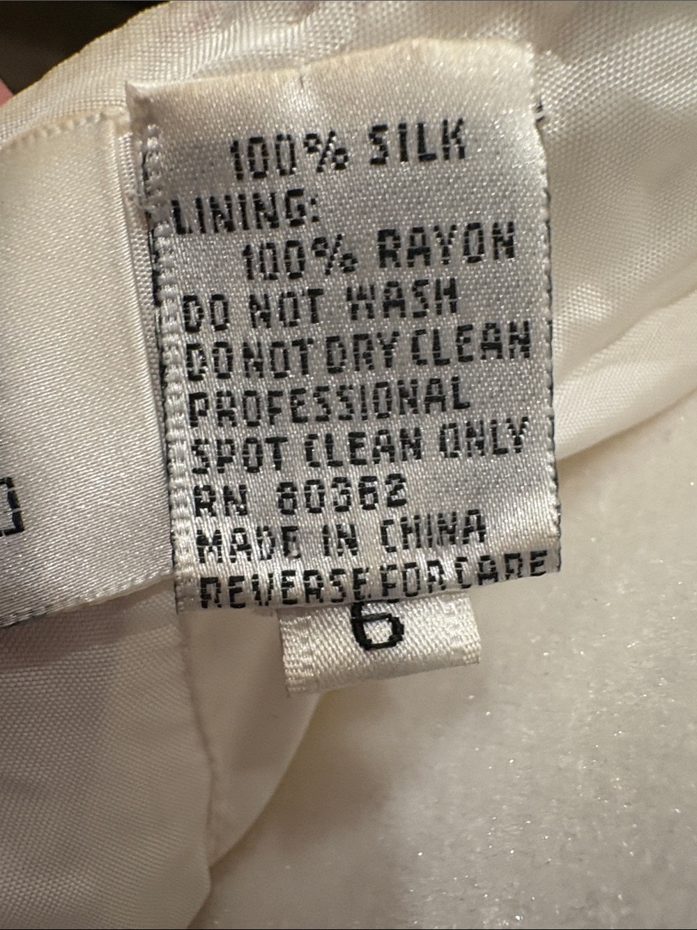 Vintage White Silk Beaded Halter Cocktail Dress Size 6 - Picture 12 of 15